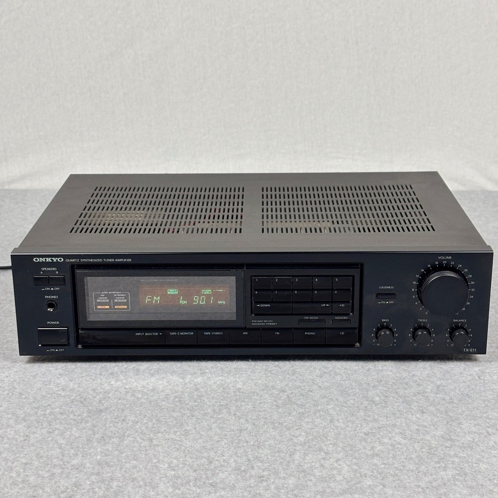 Onkyo TX-811 Quartz Synthesized Tuner Amplifier Stereo Receiver Black